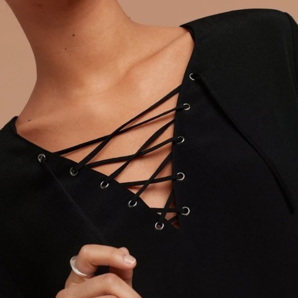 Aritzia Wilfred Free Dusty Rose Redling Blouse Size S - Picture 14 of 15